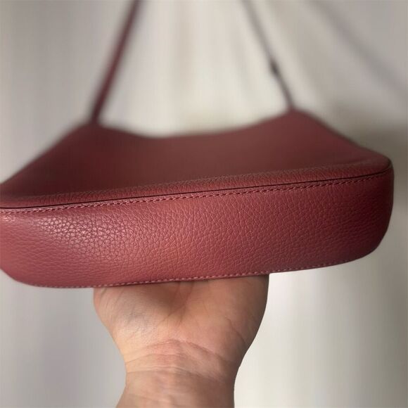 Kate Spade Crossbody Bag NWOT Pink Pebbled Leather Adjustable Strap Zip Pocket - Picture 7 of 9